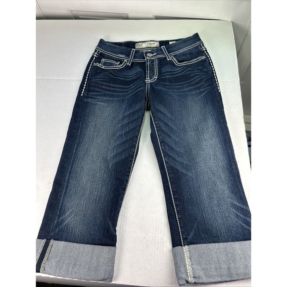 Buckle Denim - BKE Harper Denim Capri 26/19 Cuffed At Bottom 605